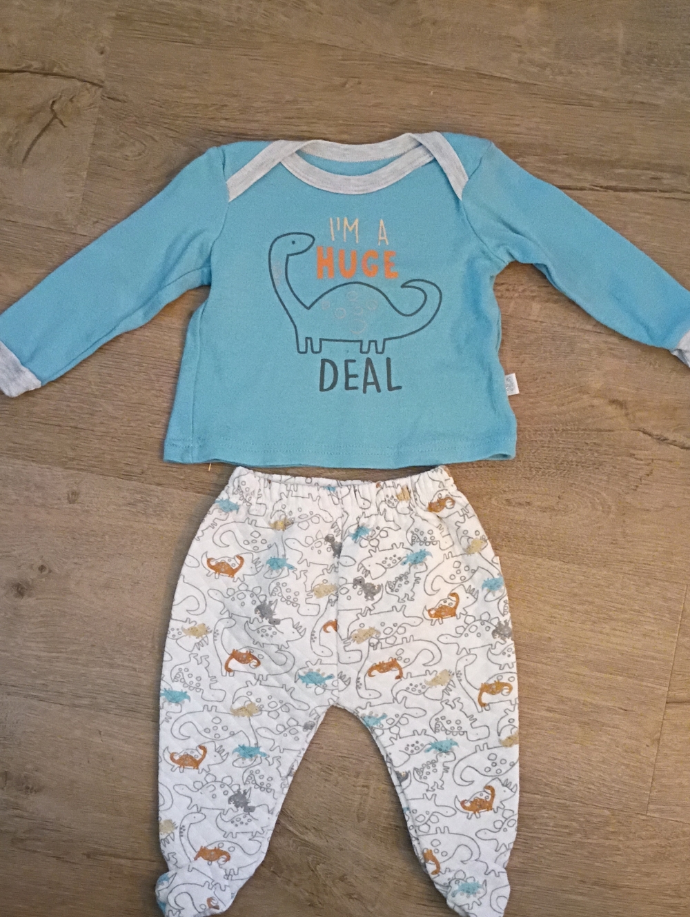 Blue Dino Pajama Set - I'm a Huge Deal